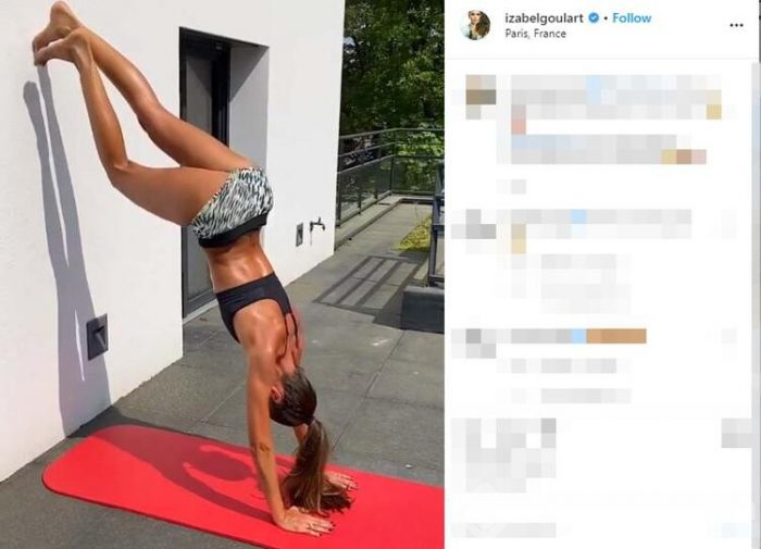 Izabel Goulart sporu bırakmıyor
