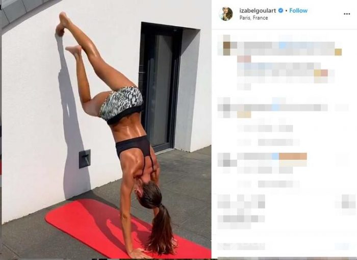 Izabel Goulart sporu bırakmıyor