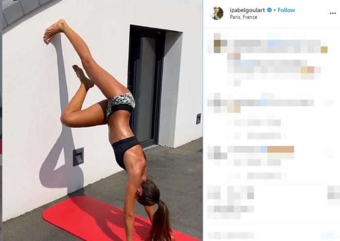 Izabel Goulart sporu bırakmıyor