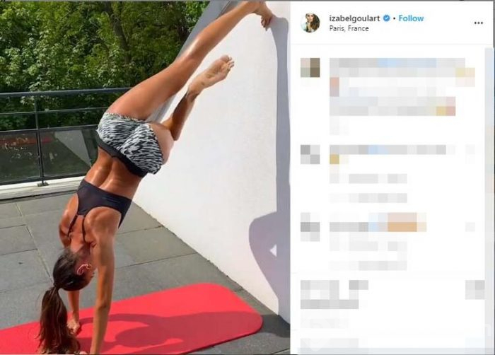 Izabel Goulart sporu bırakmıyor