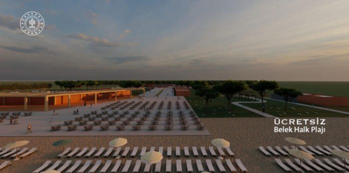  5 yıldızlı Belek Halk Plajı ve Kadriye Halk Plajı yeni sezonda ücretsiz hizmet verecek 