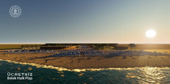  5 yıldızlı Belek Halk Plajı ve Kadriye Halk Plajı yeni sezonda ücretsiz hizmet verecek 