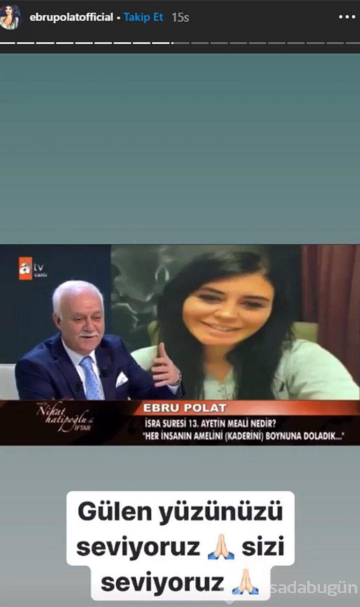 Ebru Polat'tan Nihat Hatipoğlu'na soru! 