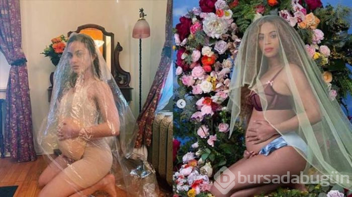 Beyonce'nin hamilelik pozu ile dalga geçti