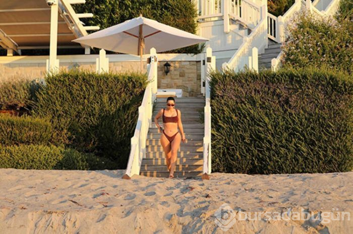 Kim Kardashian tatilde! 