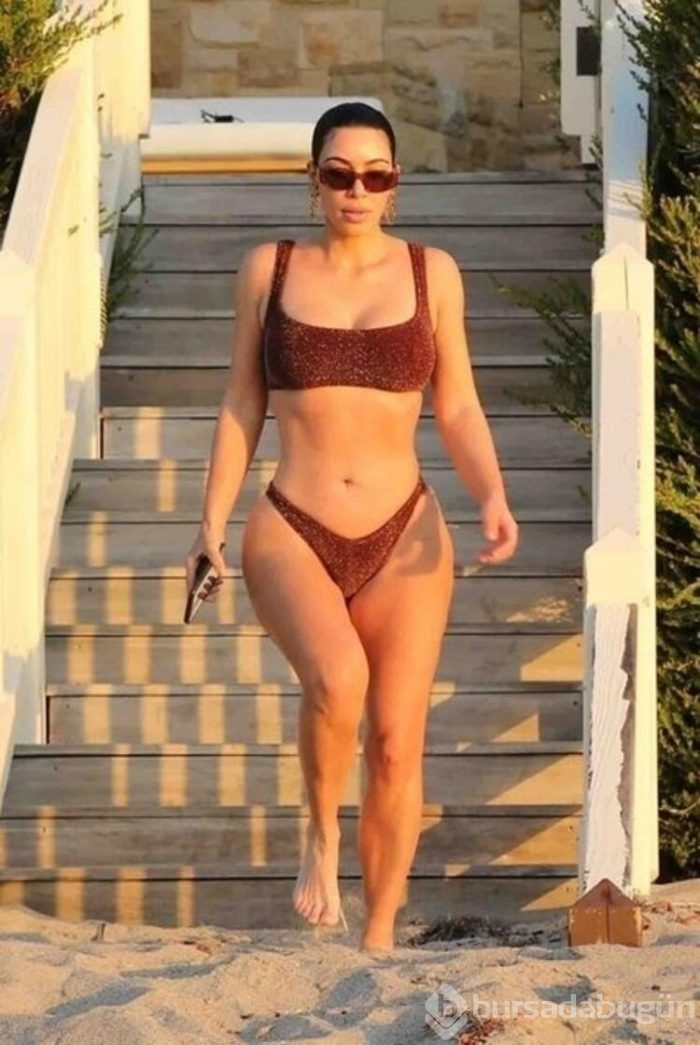 Kim Kardashian tatilde! 