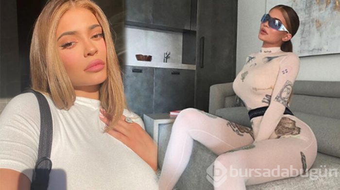 Kylie Jenner evde böyle geziyormuş