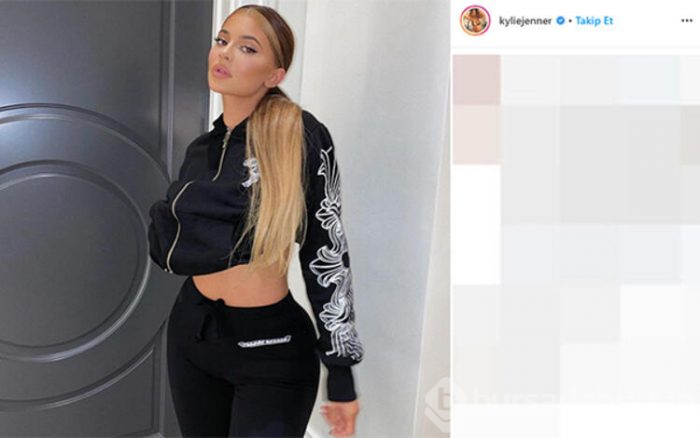 Kylie Jenner evde böyle geziyormuş