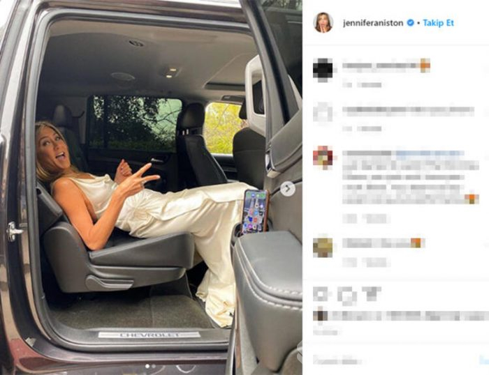 Jennifer Aniston'dan koronavirüse hareket!