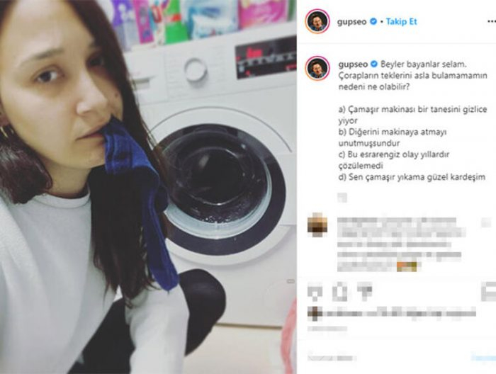 Gupse'nin çorabının teki nerede?