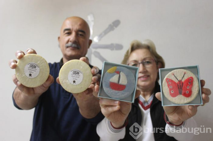 Bursa'da sirkeli sabun yaptı... Siparişlere yetişemiyor!