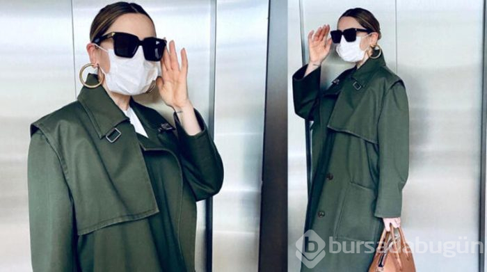 Hadise'den maskeli poz