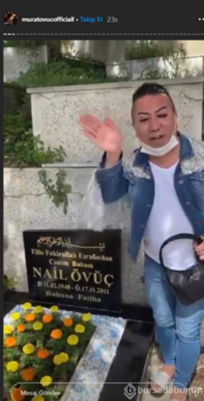 Murat Övüç mezarda reklam yaptı!