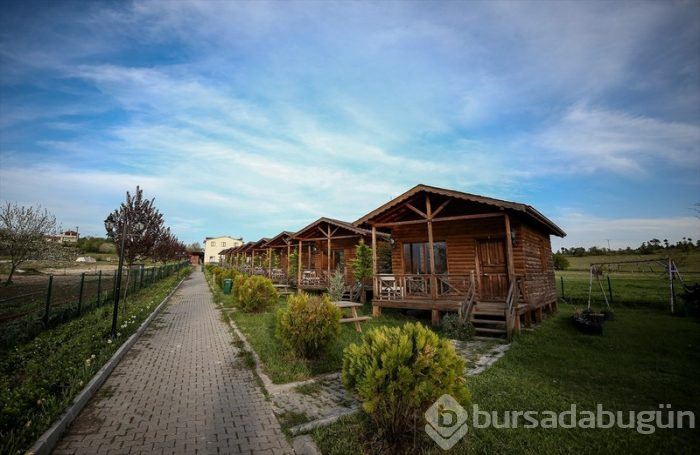 Bursa'da salgın sürecinde tatil yapmak isteyenlerin 'bungalov' ilgisi	