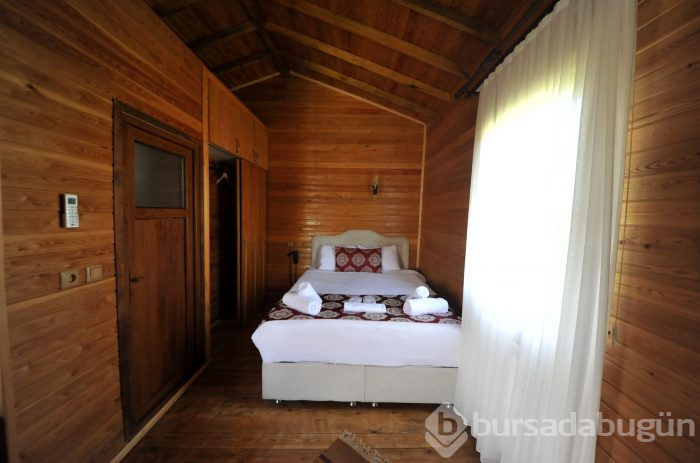 Bursa'da salgın sürecinde tatil yapmak isteyenlerin 'bungalov' ilgisi	