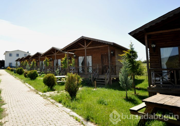 Bursa'da salgın sürecinde tatil yapmak isteyenlerin 'bungalov' ilgisi	