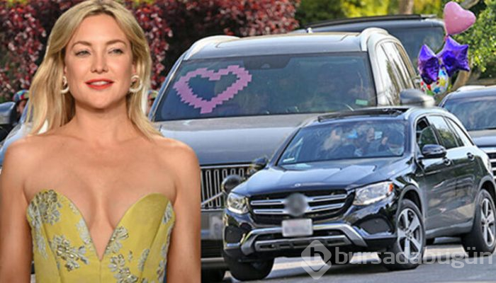 Kate Hudson'dan öpücüklü maske