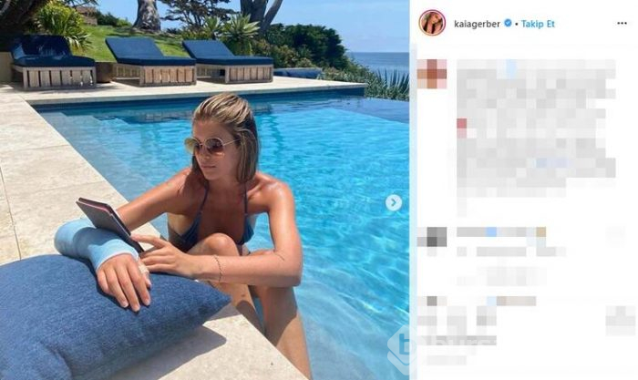 Kaia Gerber'in kolu kırıldı