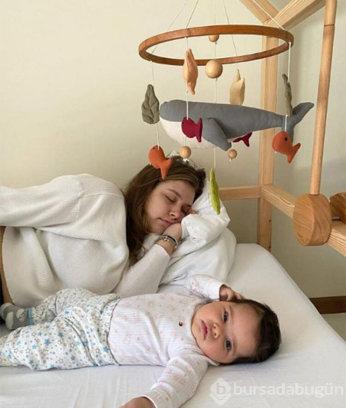 Gamze Erçel'in Mavi bebeği 5 aylık oldu