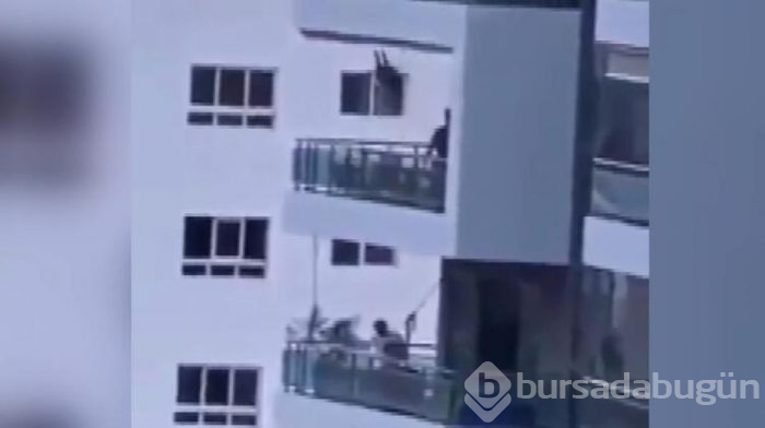 Sekizinci kata salıncak kurdu!