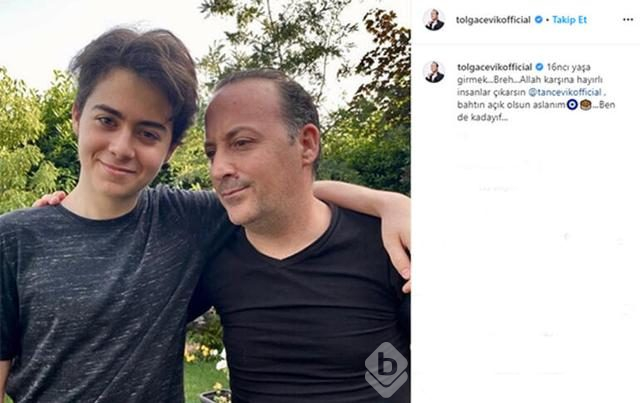 Tolga Çevik'ten oğluna mesaj

