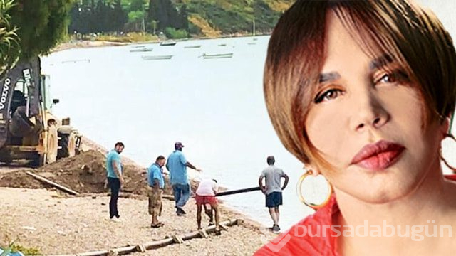 Sezen Aksu'nun villasının kaçak borusu söküldü