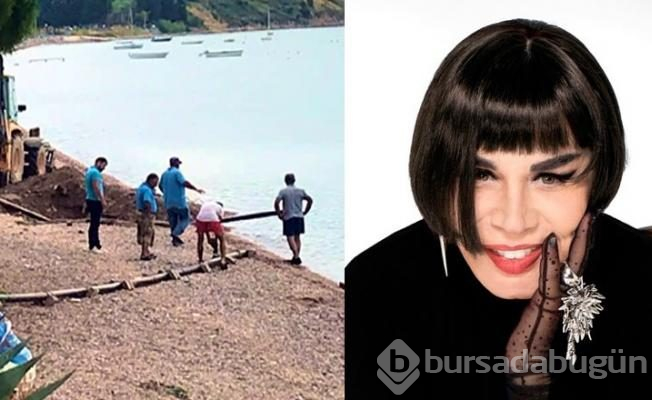 Sezen Aksu'nun villasının kaçak borusu söküldü