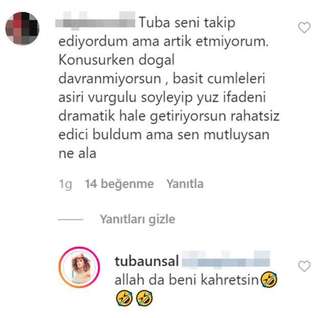 Tuba Ünsal: Allah of diyeni çarpar