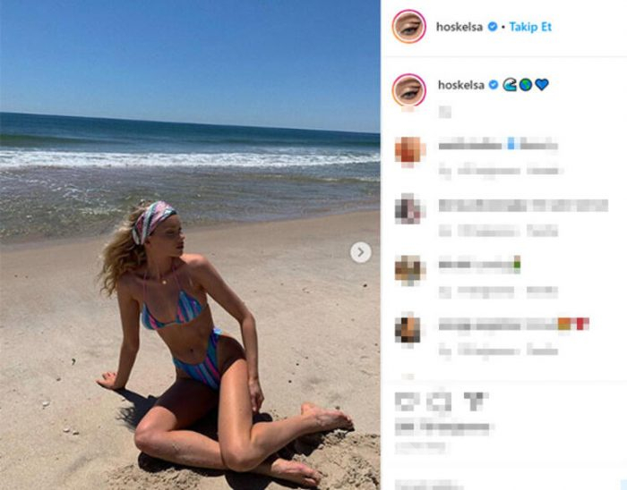 Sevgilisi çekti, Elsa Hosk paylaştı!