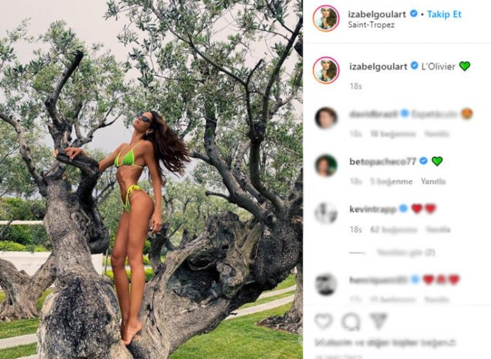 Izabel Goulart'ın sosyal medyayı sallladı!
