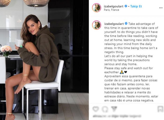Izabel Goulart'ın sosyal medyayı sallladı!