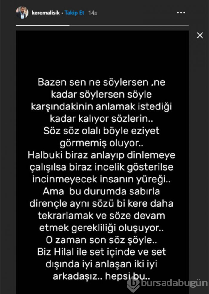 Kerem Alışık, Hilal Altınbilek sorusunu duyunca uzaklaştı
