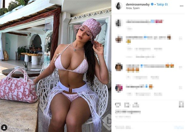 Demi Rose poz verdi: beğeni rekoru kırdı