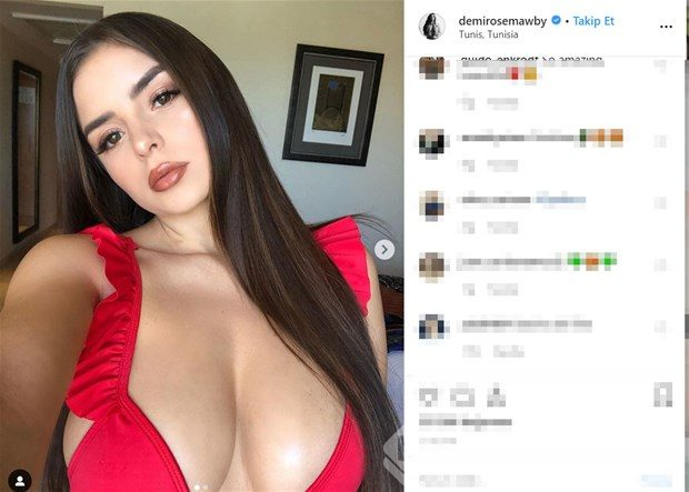 Demi Rose poz verdi: beğeni rekoru kırdı