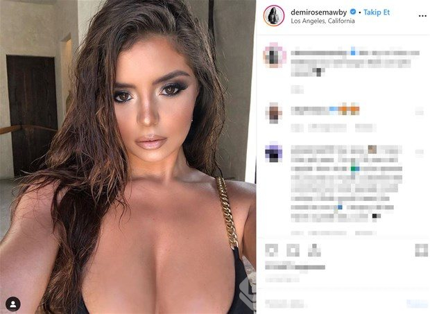 Demi Rose poz verdi: beğeni rekoru kırdı