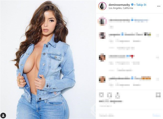 Demi Rose poz verdi: beğeni rekoru kırdı
