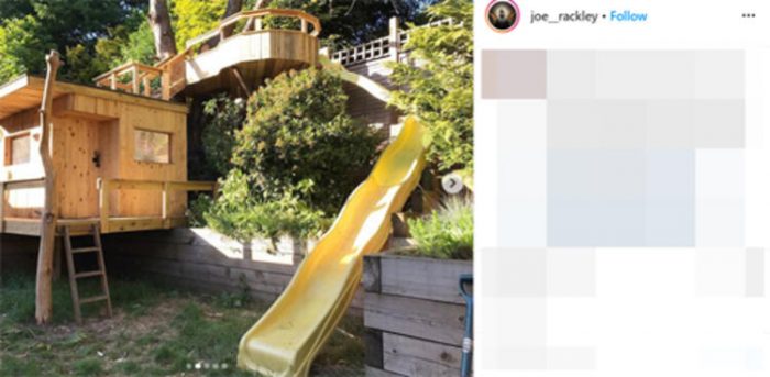 İki oda bir kaydırak: Bu ağaç evi kendi elleriyle yaptı