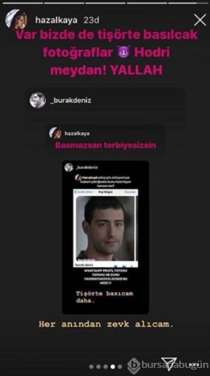 Hazal Kaya ve Burak Deniz'in atışması sosyal medyayı salladı