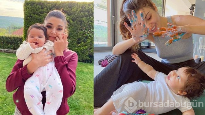 Hande Erçel'den teyze-yeğen pozu