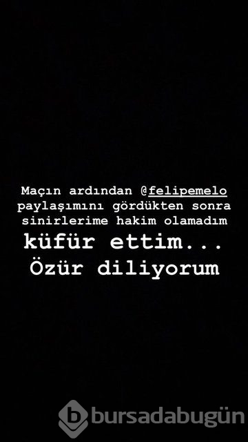 Ceyhun Fersoy, Felipe Melo'ya önce küfretti, sonra özür diledi
