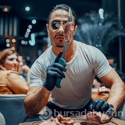 Nusret Gökçe yağmurun tadını böyle çıkardı...