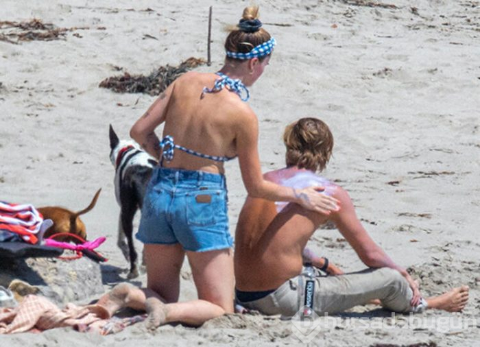 Ireland Baldwin sevgilisiyle plaja gitti