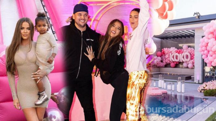 Khloe Kardashian'ın maskeli ve dezenfektanlı doğum günü partisi