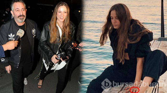 Serenay Sarıkaya'nın parmağındaki yüzük dikkat çekti
