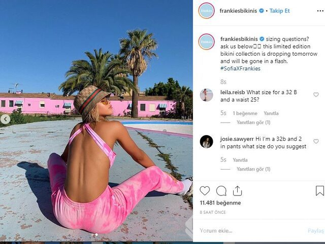 Sofia Richie yat turuna çıktı