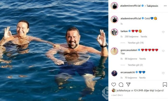 Ata Demirer'i mutlu eden Demet Akbağ ziyareti