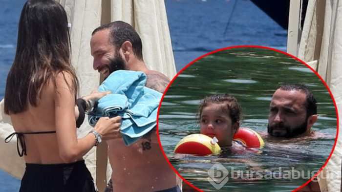 Baba-kızın deniz keyfi...