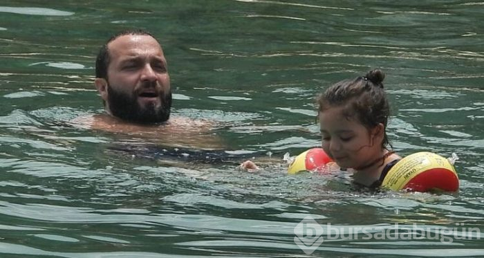 Baba-kızın deniz keyfi...