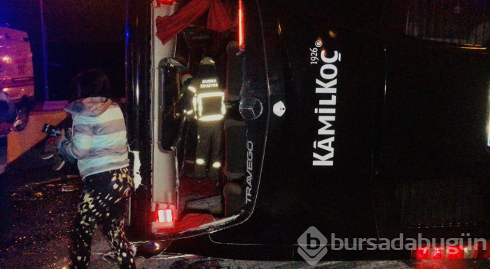 Bursa'da yolcu otobüsü devrildi! Ölü ve çok sayıda yaralı var