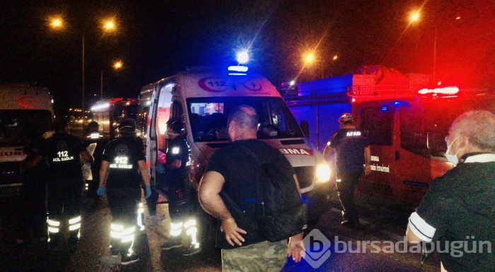Bursa'da yolcu otobüsü devrildi! Ölü ve çok sayıda yaralı var